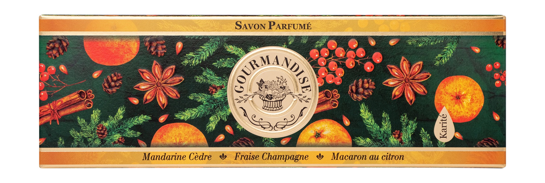 

Набор натурального мыла Gourmandise Savon Parfume Set XIII 3 шт.х100 г