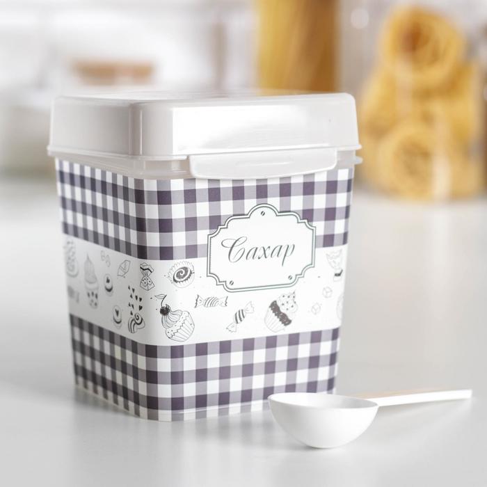 

Ёмкость «Плетёнка. Сахар», 1,2 л, с ложкой