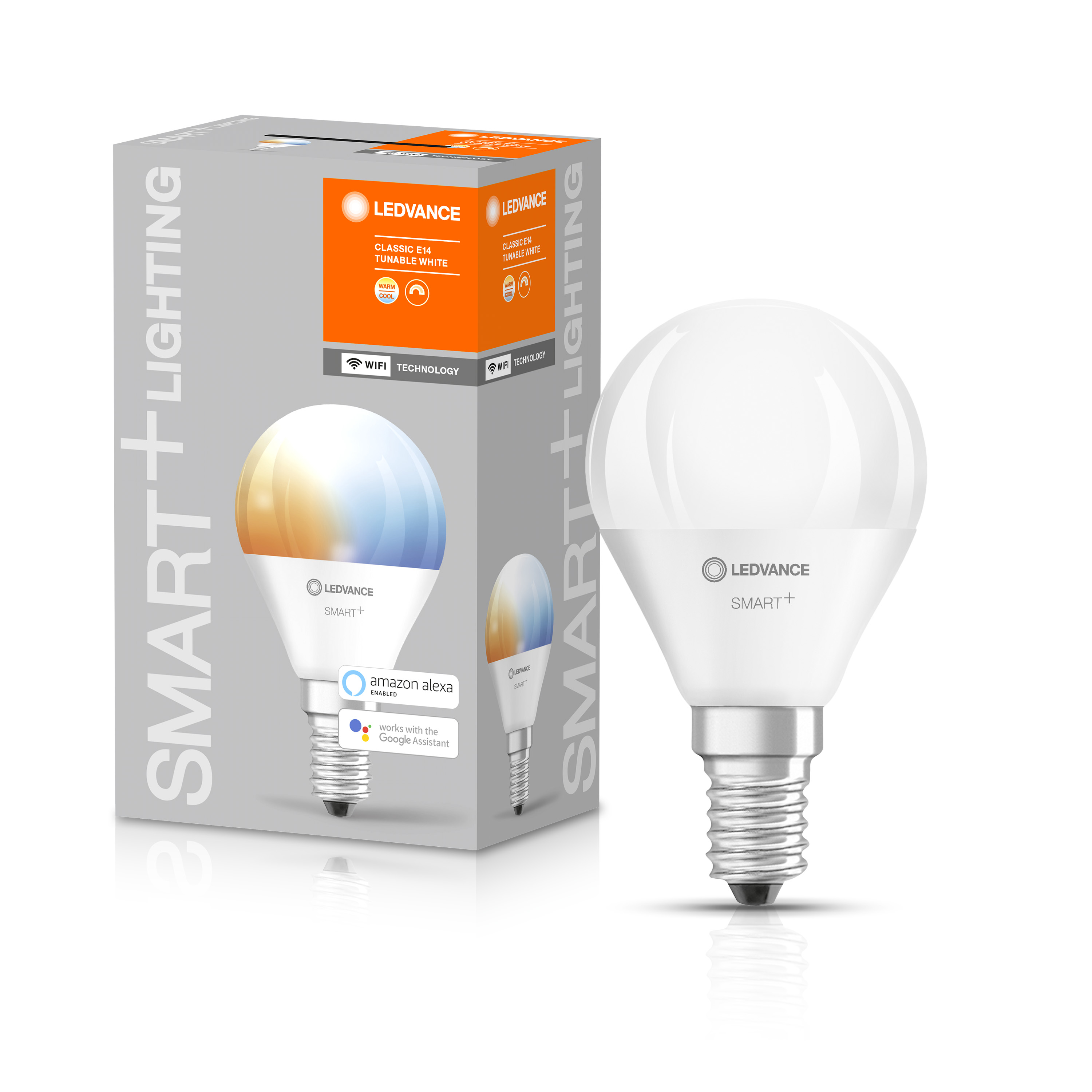 Лампа Ledvance SMART+ WiFi Mini Bulb Tunable White 40 5 W/2700…6500K E14 Wi-Fi Яндекс