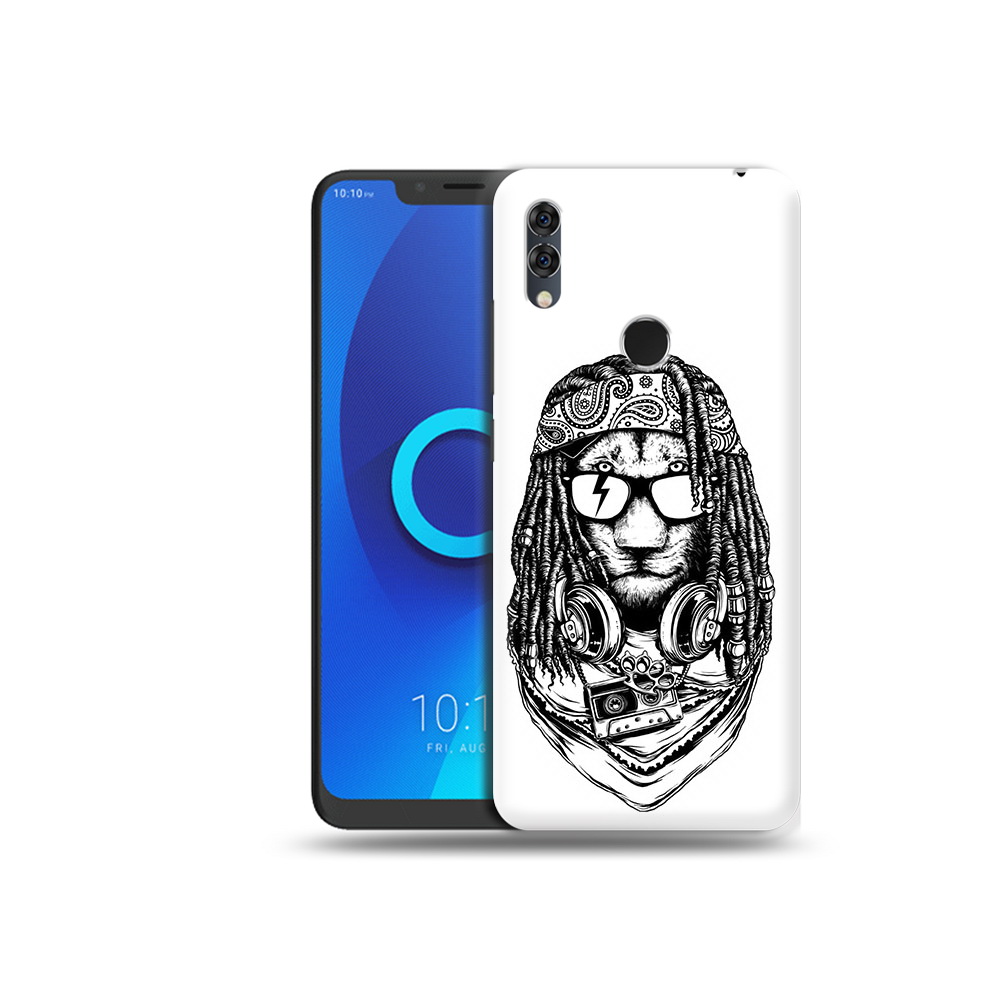 

Чехол MyPads Tocco для Alcatel 5V дреды льва, Прозрачный, Tocco