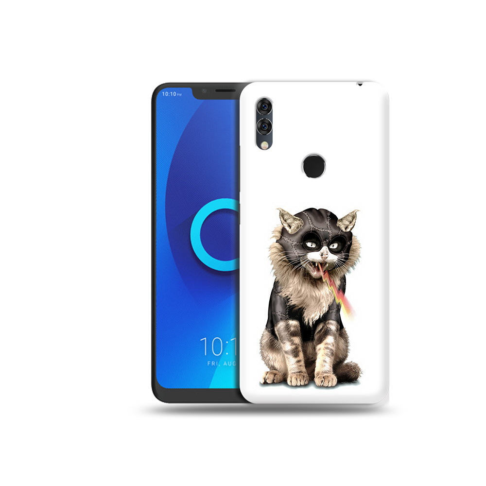 

Чехол MyPads Tocco для Alcatel 5V дьяволский кот, Прозрачный, Tocco