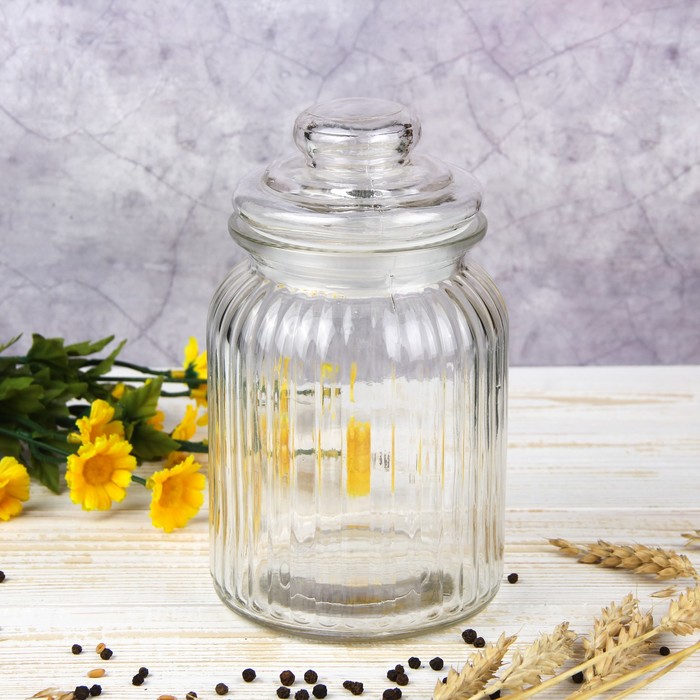 

Банка для сыпучих продуктов «Лада», 900 мл, 11×11×18,5 см