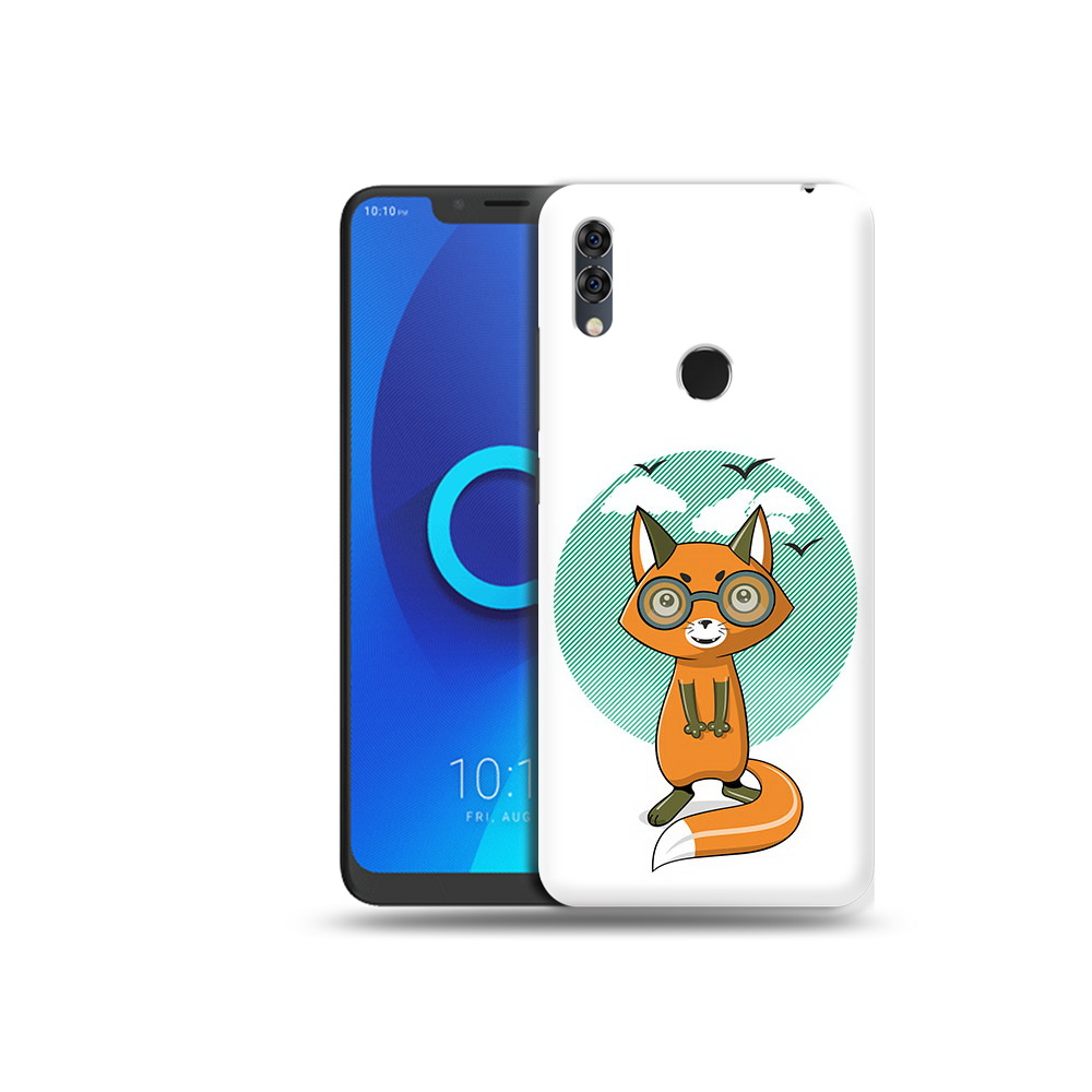 

Чехол MyPads Tocco для Alcatel 5V задумчивая лиса, Прозрачный, Tocco