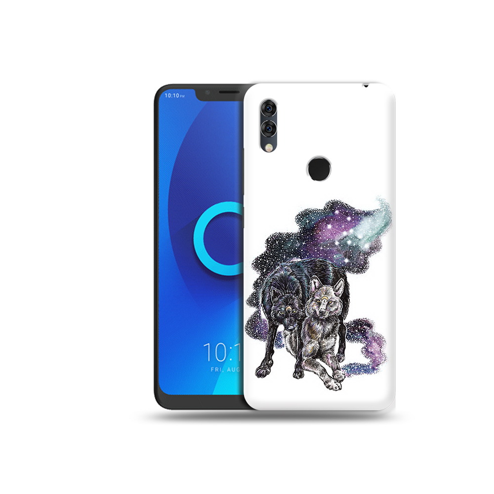 

Чехол MyPads Tocco для Alcatel 5V звездные волки, Прозрачный, Tocco