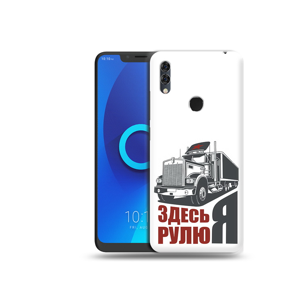 

Чехол MyPads Tocco для Alcatel 5V здесь я рулю, Прозрачный, Tocco