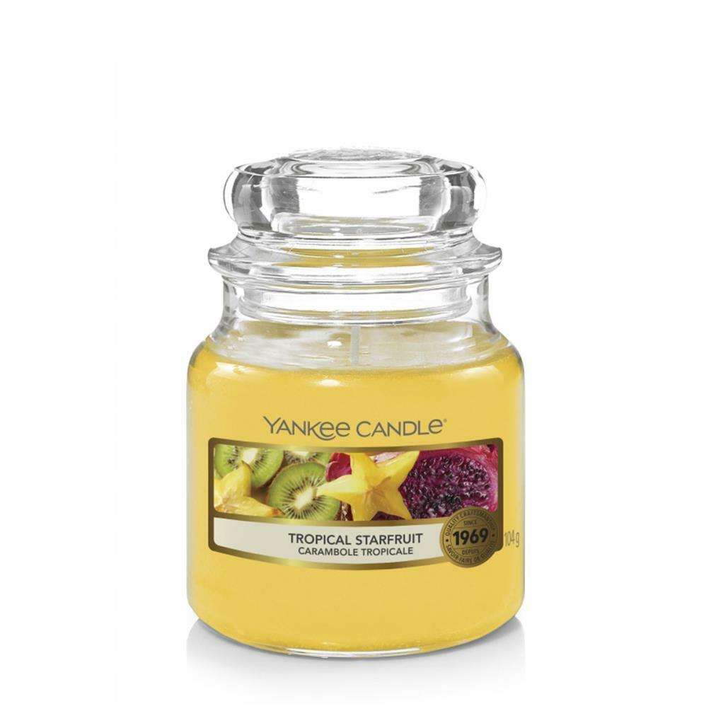 

Ароматическая свеча Yankee Candle Tropical Fruit Тропический карамбол 25-40 ч, Small Jar