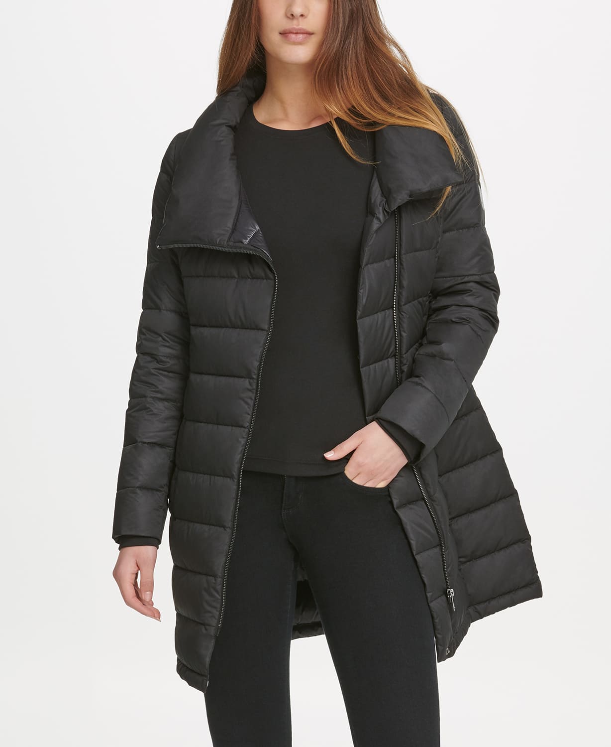 

Куртка женская DKNY DL9PD379 черная XS, DL9PD379