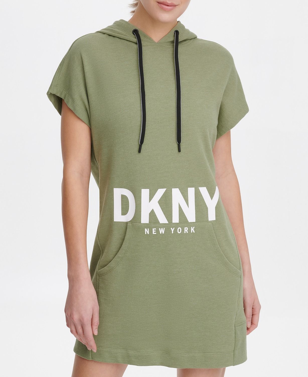 фото Платье-толстовка женское dkny dp0d4206 зеленое xs