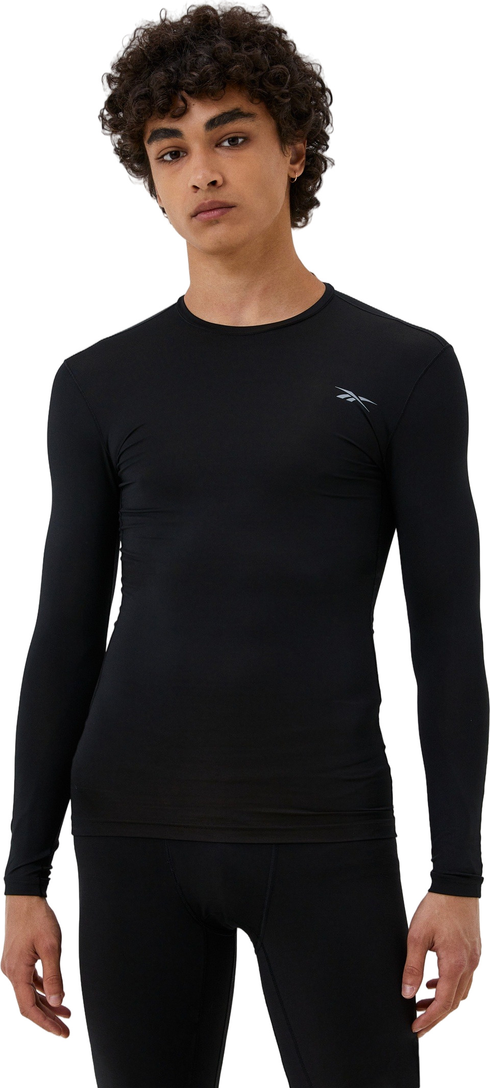 

Лонгслив мужской Reebok Compression Long Sleeve черный XS, Compression Long Sleeve