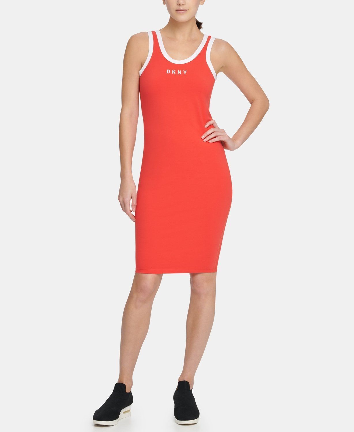 фото Платье-майка женское dkny dp0d4251 красное s