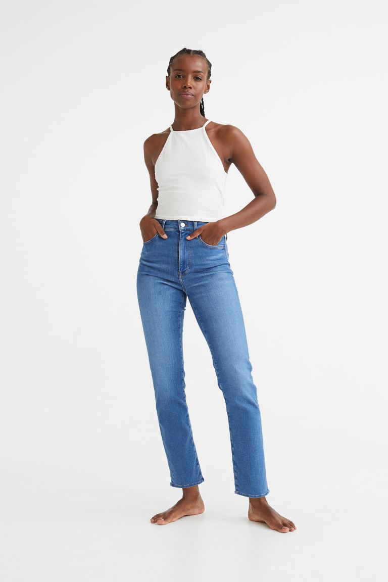 

Джинсы женские H&M 1091545003 синие XS (доставка из-за рубежа), Синий, 1091545003
