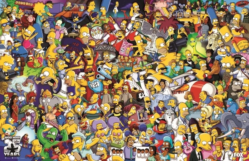 

Постер к мультфильму "Симпсоны" (The Simpsons) 50x70 см