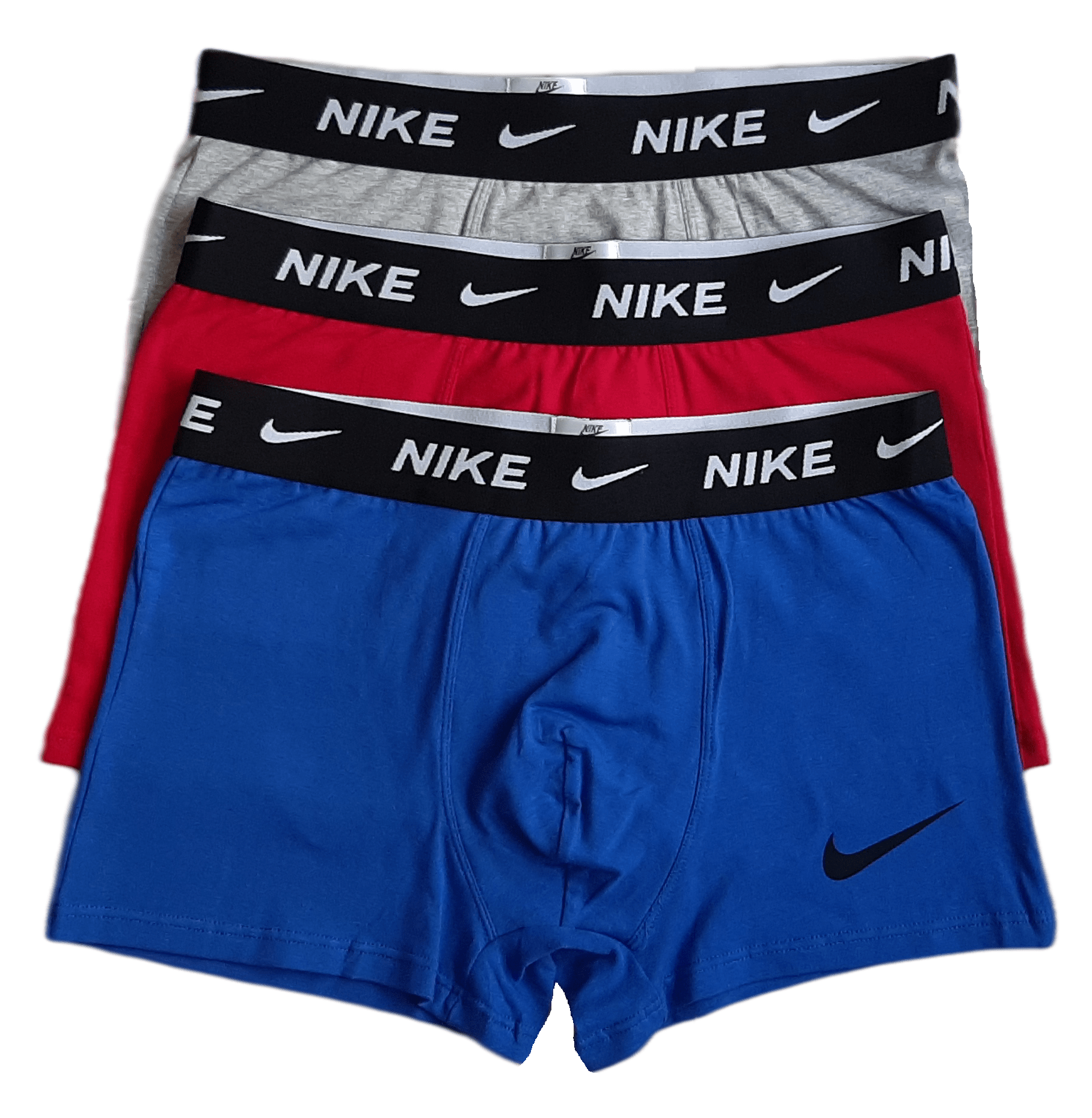 Комплект трусов мужских Nike NIKE-T-001-2 серый; синий; красный 3XL, 3 шт.