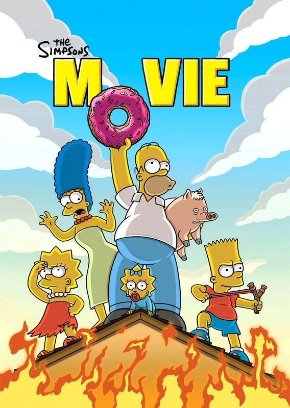 

Постер к мультфильму "Симпсоны в кино" (The Simpsons Movie) 50x70 см