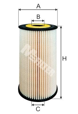 

Фильтр масляный MFILTER TE 605
