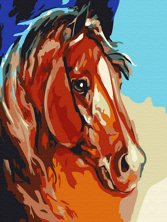 

Картина по номерам Molly Рыжий конь, 15x20, Рыжий конь