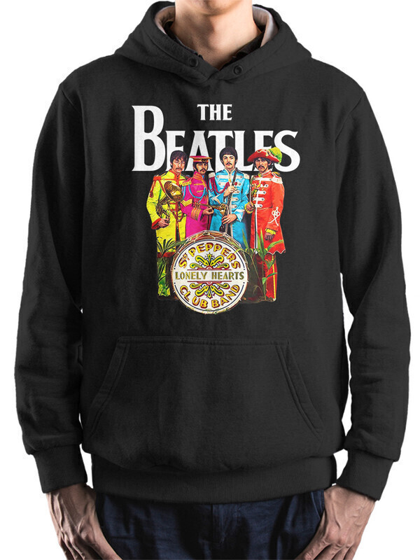 

Худи мужское Dream Shirts The Beatles черное 48 RU, The Beatles