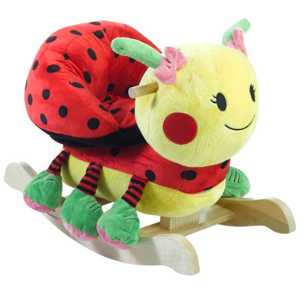 

Качалка Божья коровка, музыкальная, красно-черная, 61х32х52 см, JR2562B
