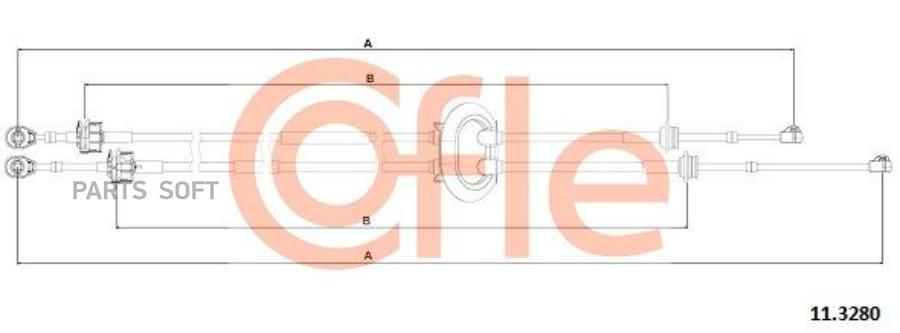

COFLE Трос КПП CITROEN: C3 BZ 1040/810+1145/795 mm
