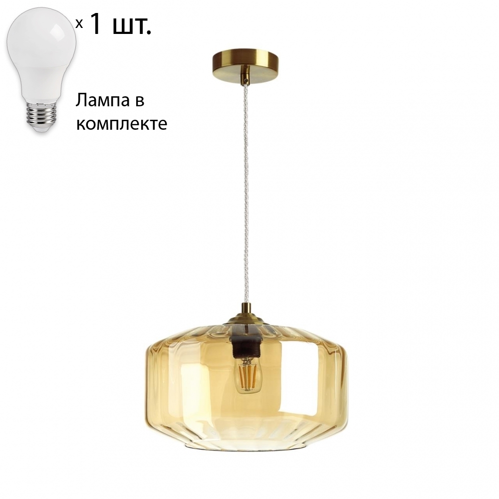 Подвесной светильник с лампочкой Odeon Light Binga 4747/1+Lamps А6