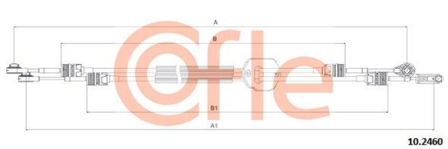 

COFLE Трос КПП FORD: TRANSIT MT82 1077/815+1120/854 mm