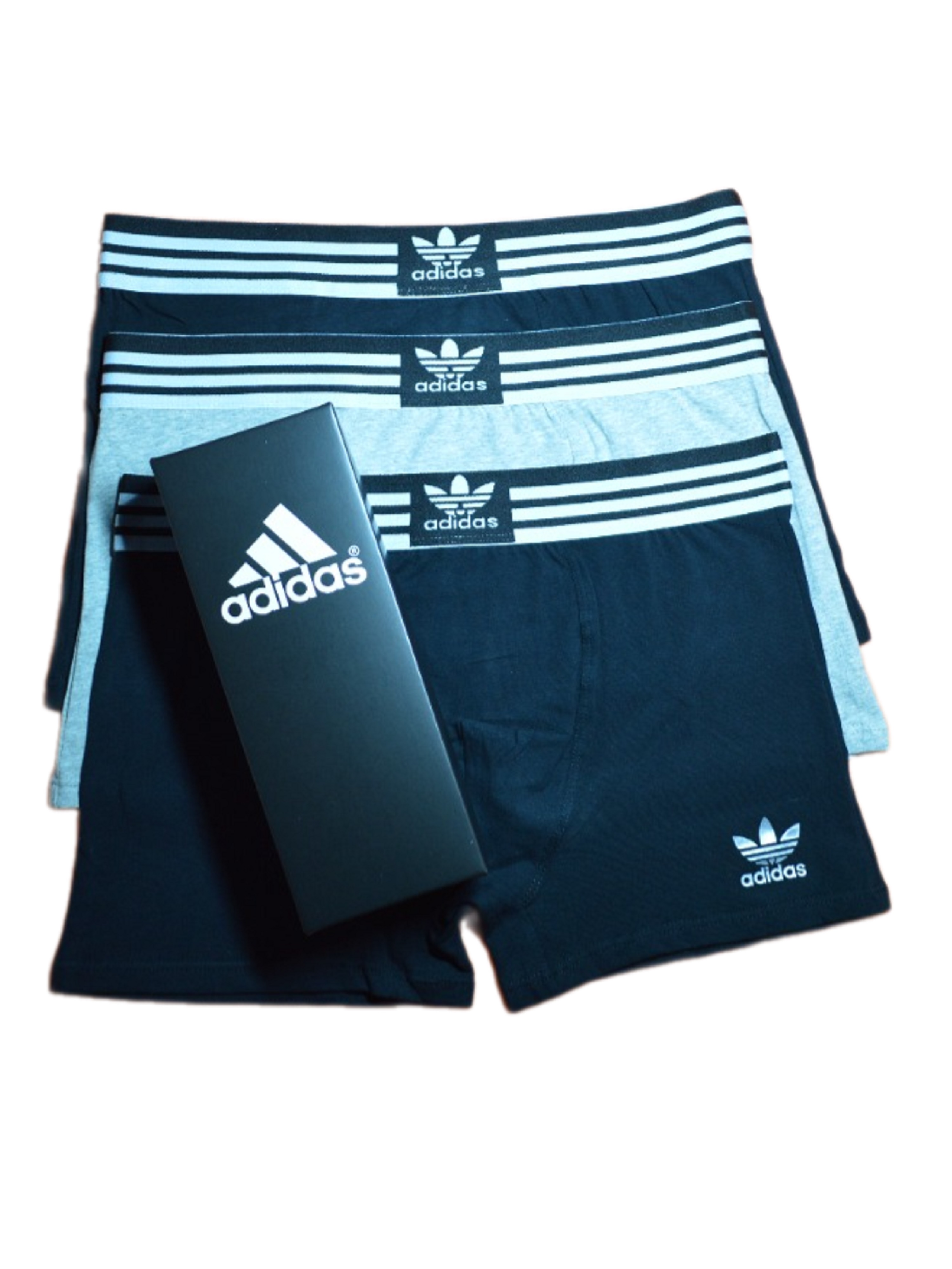 

Комплект трусов мужских Adidas ADID-T-002 серый; черный XL, 3 шт., ADID-T-002