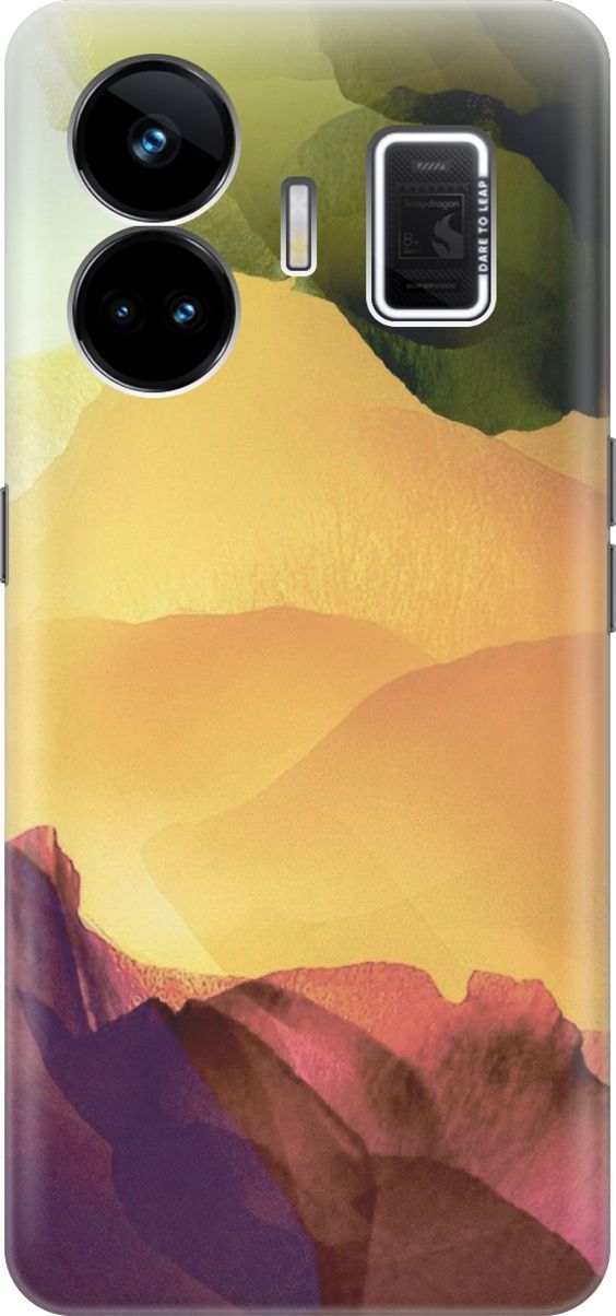 

Чехол на Realme GT Neo 5 "Разноцветный гербарий", Желтый;зеленый, 158665