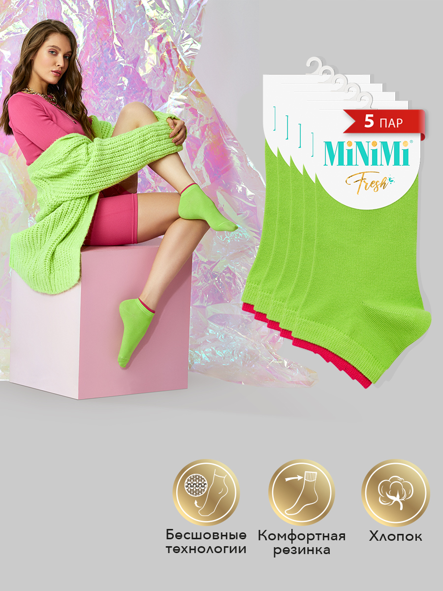

Комплект носков женских Minimi SNL-533740 зеленых 39-41, Зеленый, SNL-533740