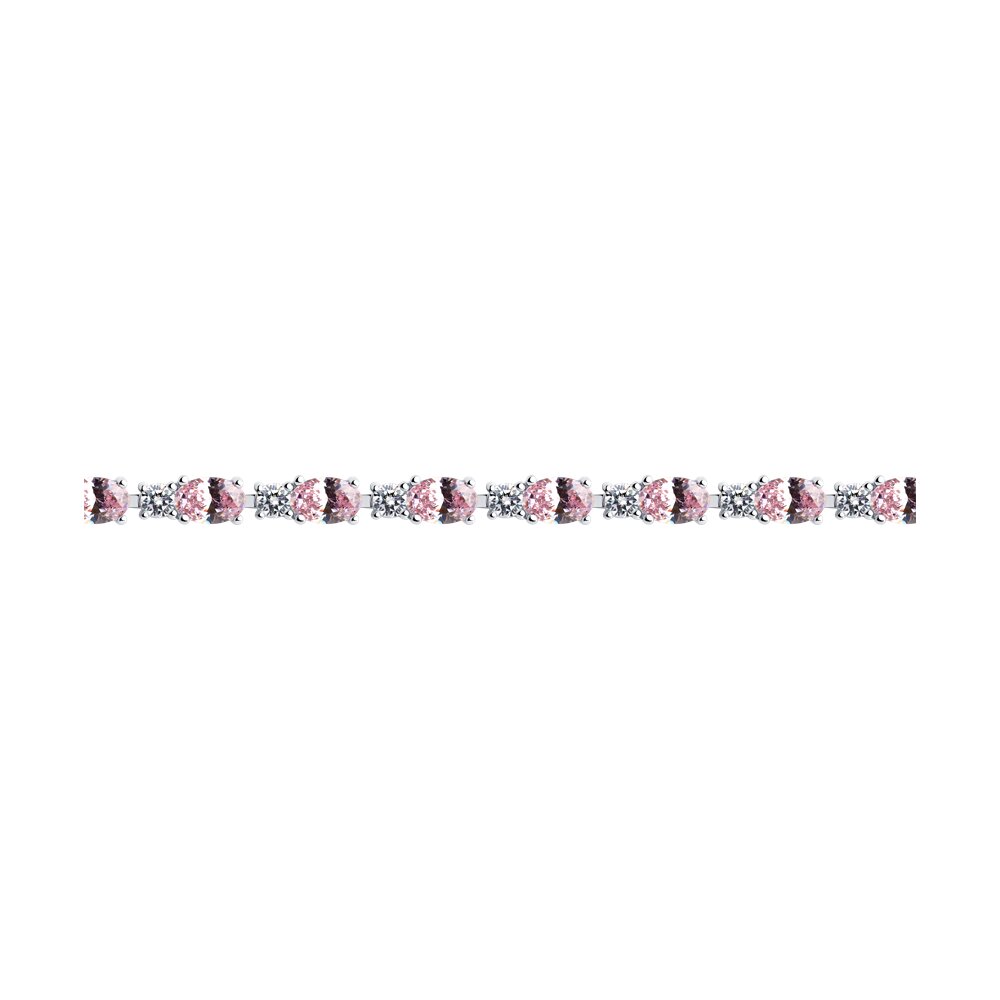 

Браслет из серебра р.  SOKOLOV 94051133-91, фианит, 94051133-91