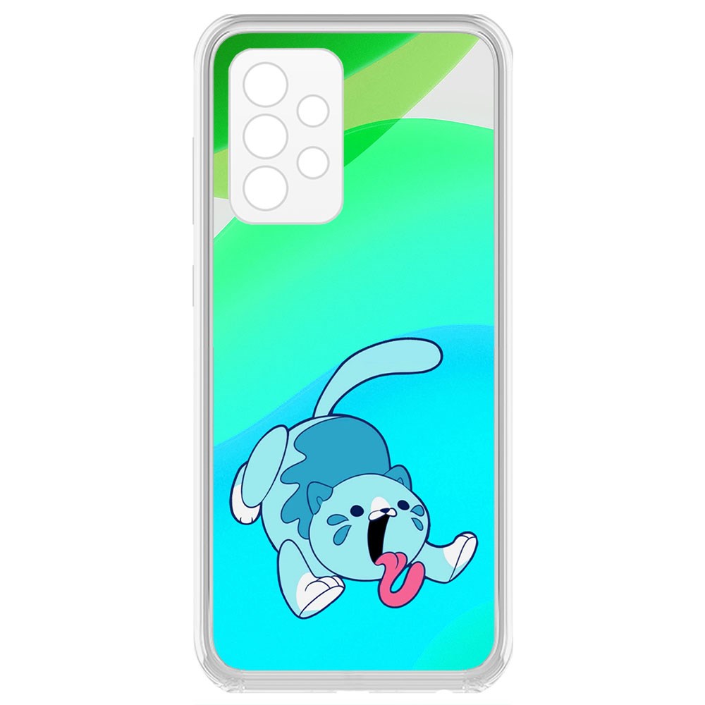 

Чехол-накладка Krutoff Clear Case Хаги Ваги - Конфетная Кошка для Samsung Galaxy A72 A725