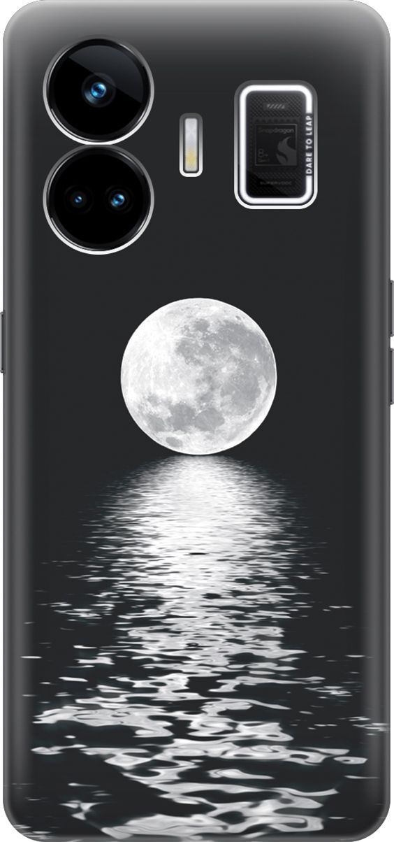 

Чехол на Realme GT Neo 5 "Луна над морем", Белый;черный, 158678