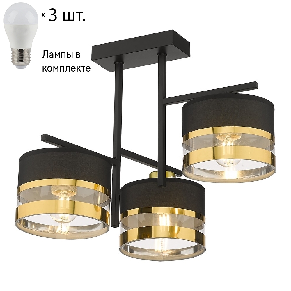 

Потолочный светильник с лампочками Velante 294-307-03+Lamps E27 P45
