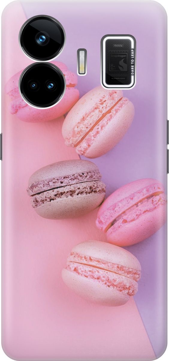 

Чехол на Realme GT Neo 5 "Розовые макаруны", Розовый;фиолетовый, 158679