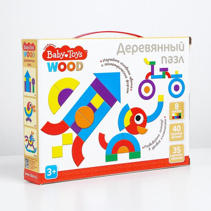 

Пазл деревянный 40 элементов, Вaby Toys