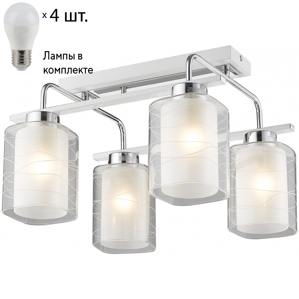 

Потолочная светильник с лампочками Velante 278-107-04+Lamps E27 P45