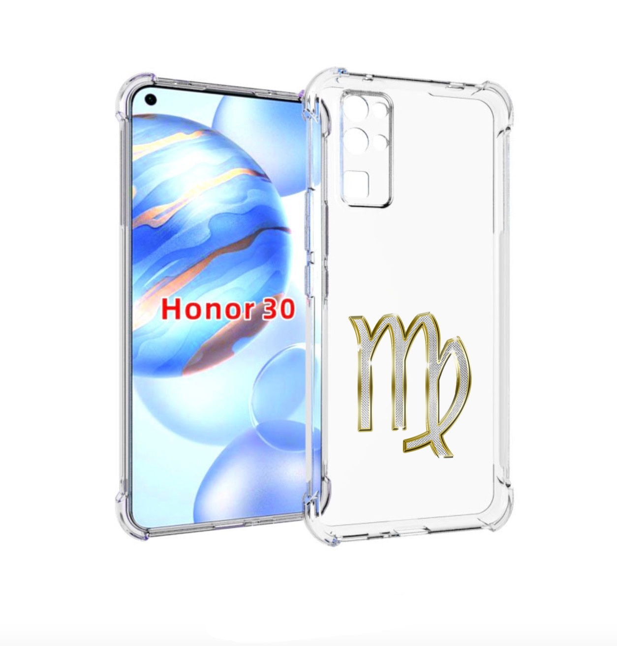 

Чехол бампер MyPads знак-зодиака-дева-6 для Honor 30 (BMH-AN10), Прозрачный, Tocco