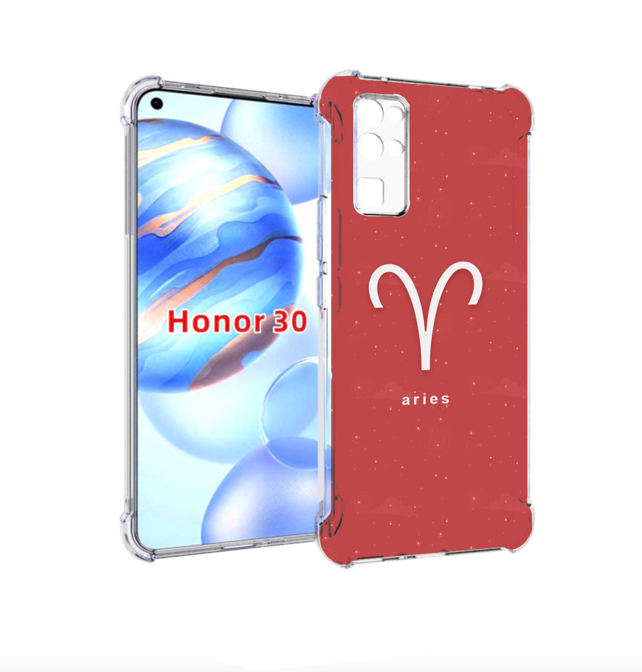 

Чехол бампер MyPads знак-зодиака-овен-5 для Honor 30 (BMH-AN10), Прозрачный, Tocco