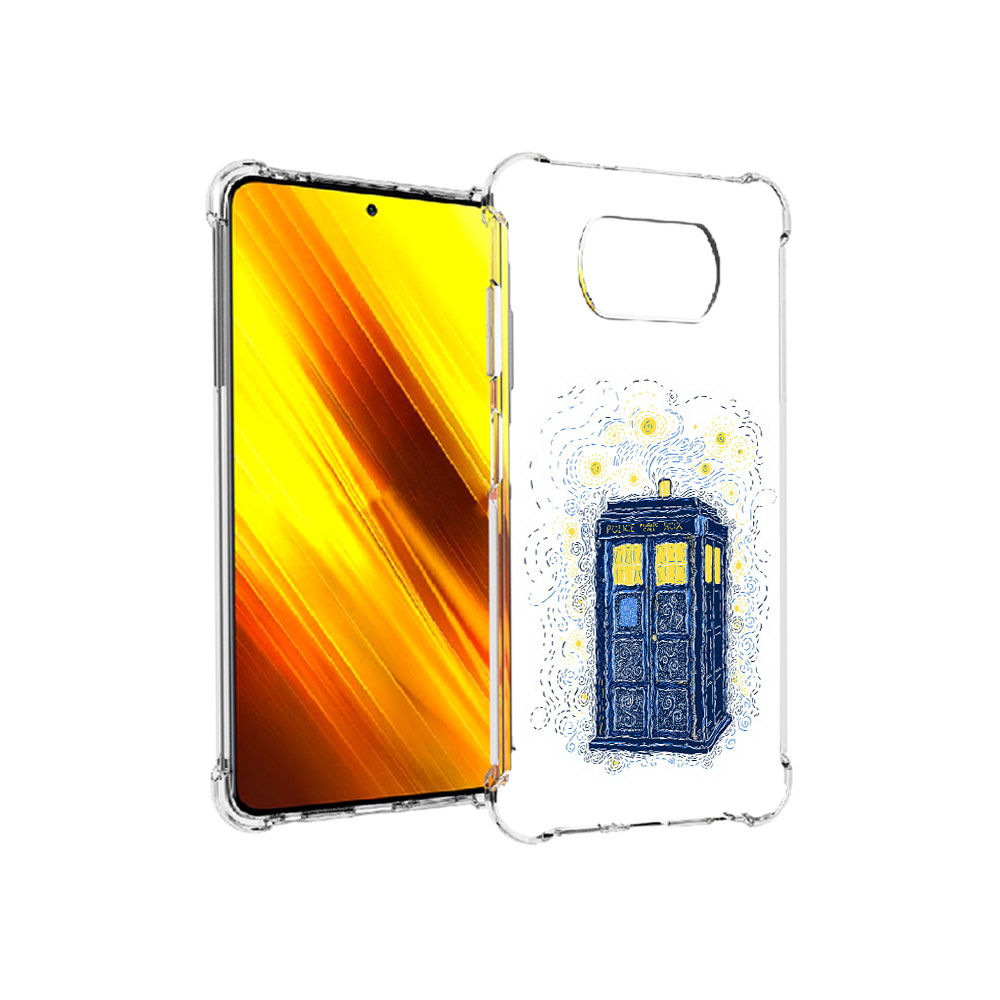 

Чехол MyPads Tocco для Xiaomi Poco X3 будка рисунок (PT154881.262.249), Прозрачный, Tocco