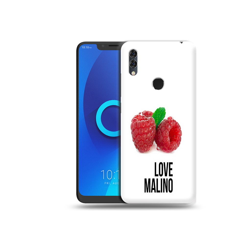 

Чехол MyPads Tocco для Alcatel 5V Бренд лове малино, Прозрачный, Tocco
