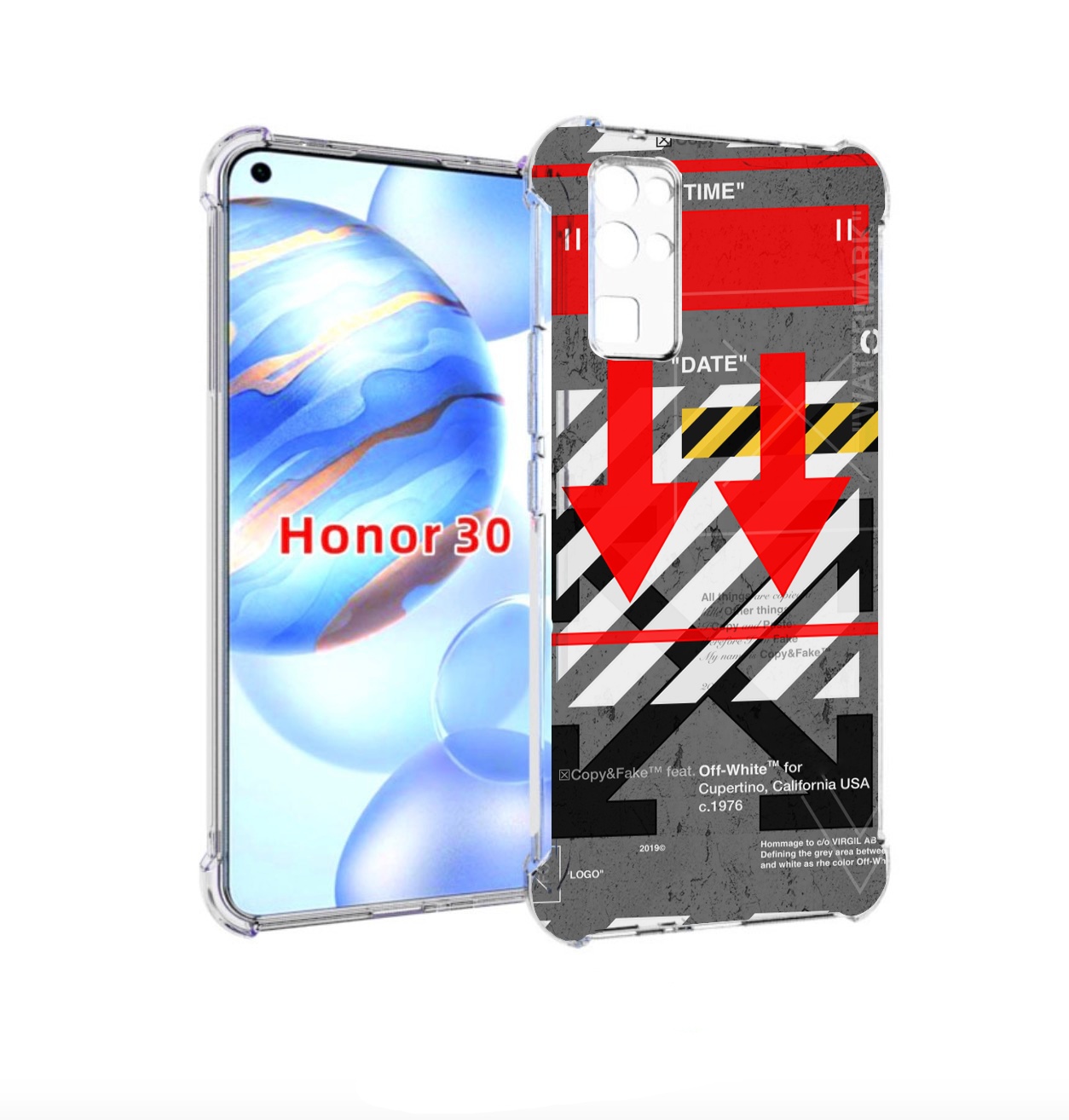 

Чехол бампер MyPads знаки-логотипы для Honor 30 (BMH-AN10) проти, Прозрачный, Tocco