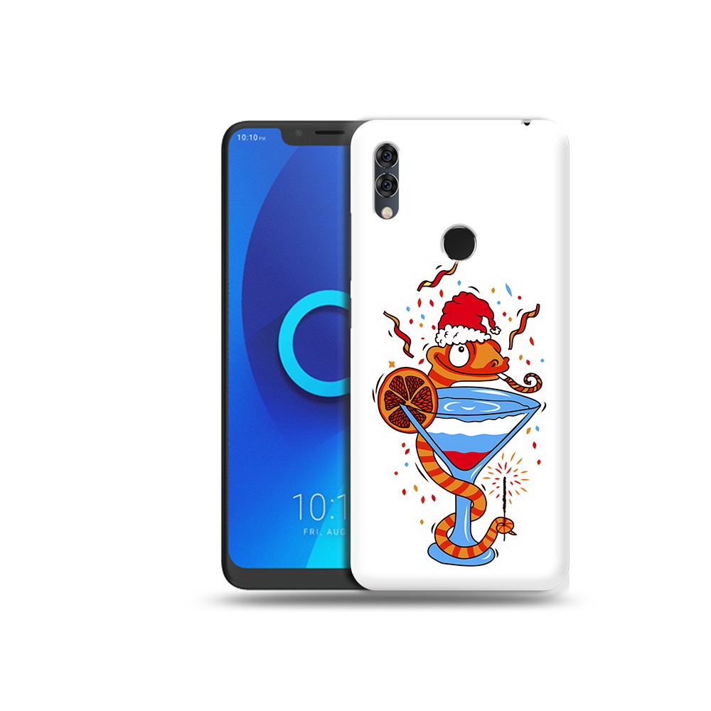 

Чехол MyPads Tocco для Alcatel 5V змейка, Прозрачный, Tocco