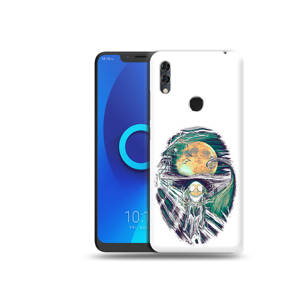 

Чехол MyPads Tocco для Alcatel 5V зубастое существо абстракция, Прозрачный, Tocco
