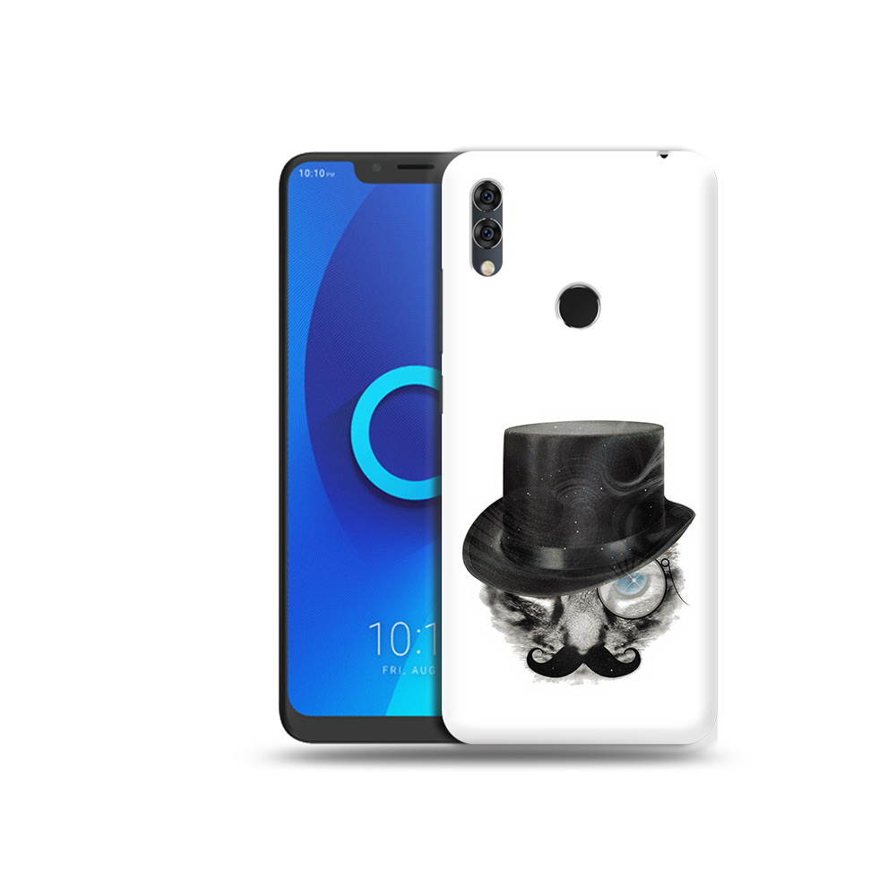 

Чехол MyPads Tocco для Alcatel 5V интелегентный кот, Прозрачный, Tocco