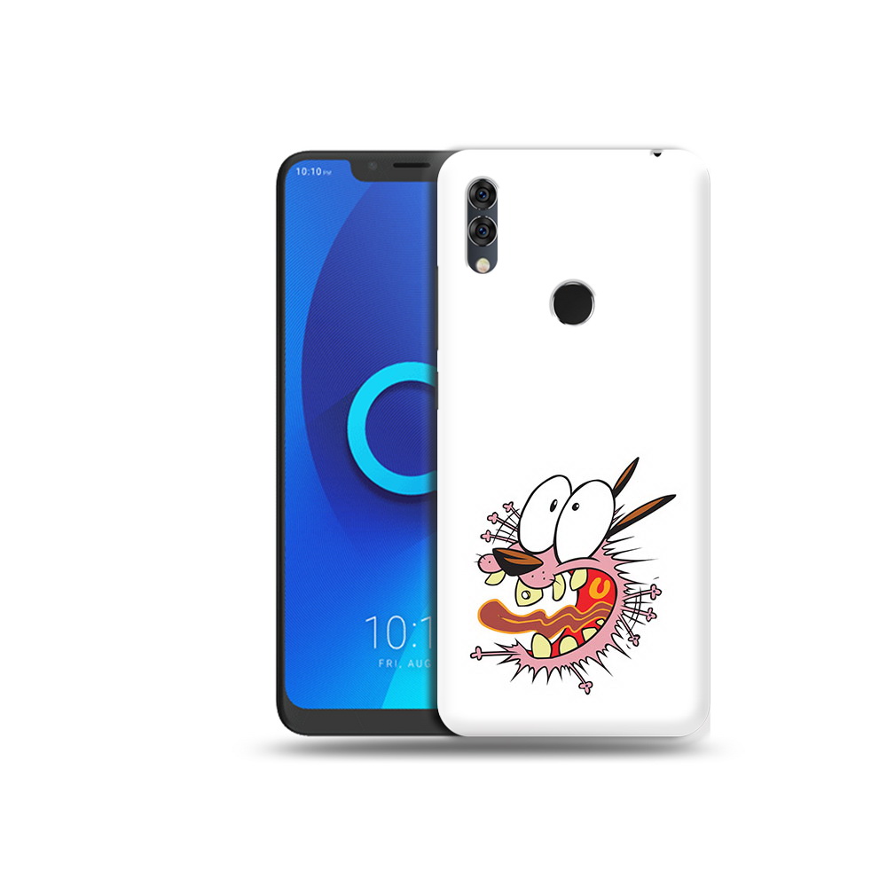 

Чехол MyPads Tocco для Alcatel 5V испуганный бобик, Прозрачный, Tocco