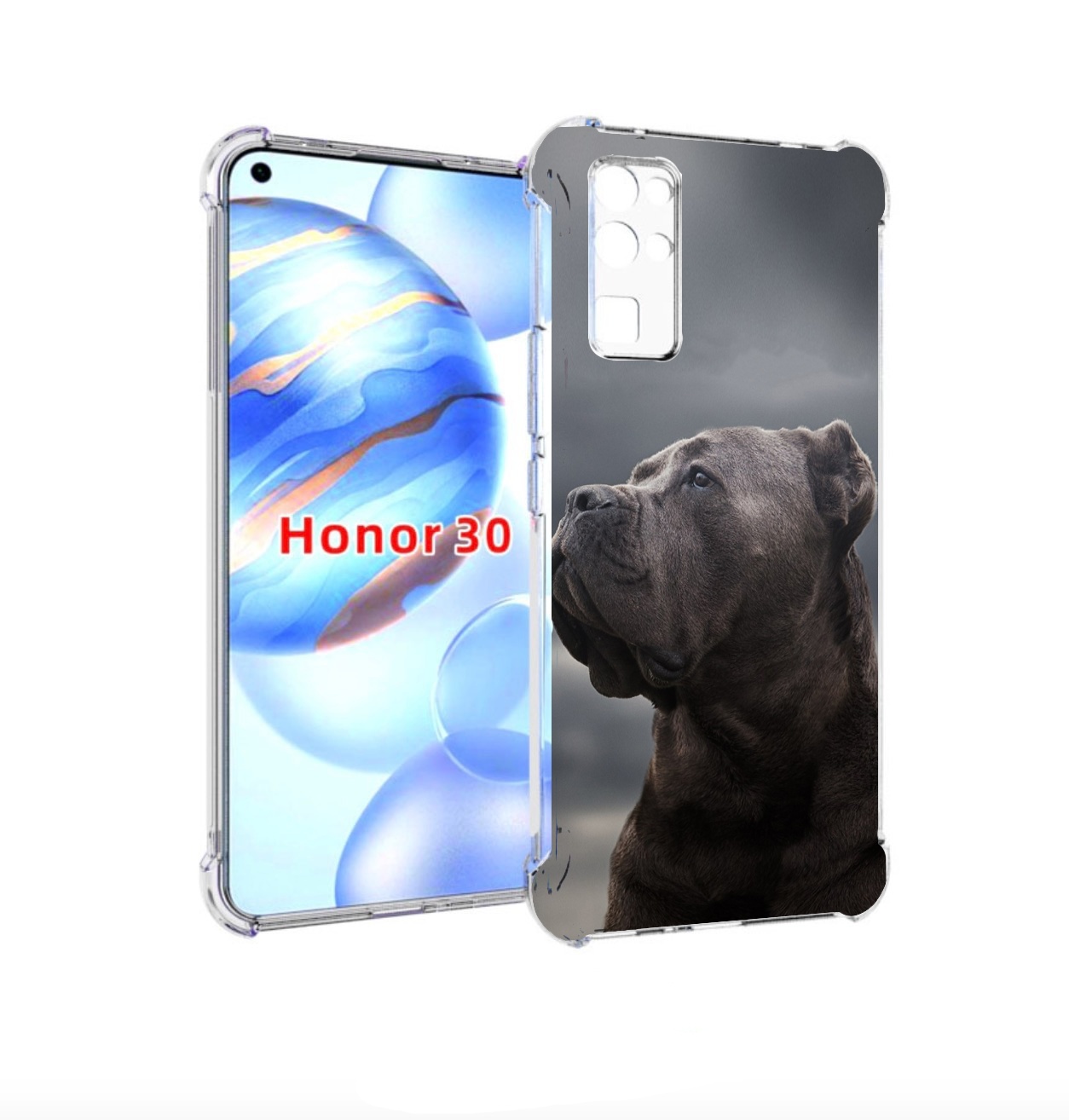 

Чехол бампер MyPads кане корсо для Honor 30 (BMH-AN10) противоуд, Прозрачный, Tocco