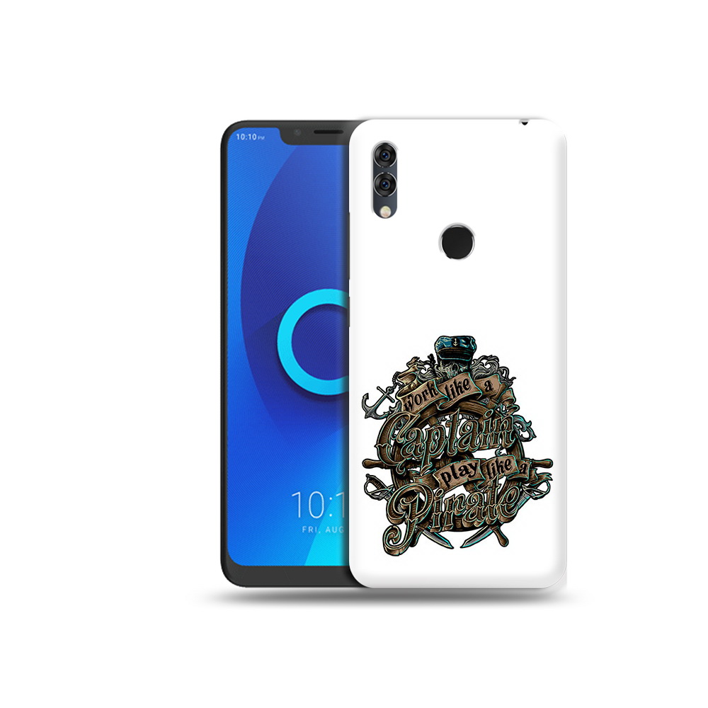 

Чехол MyPads Tocco для Alcatel 5V капитан пиратов, Прозрачный, Tocco