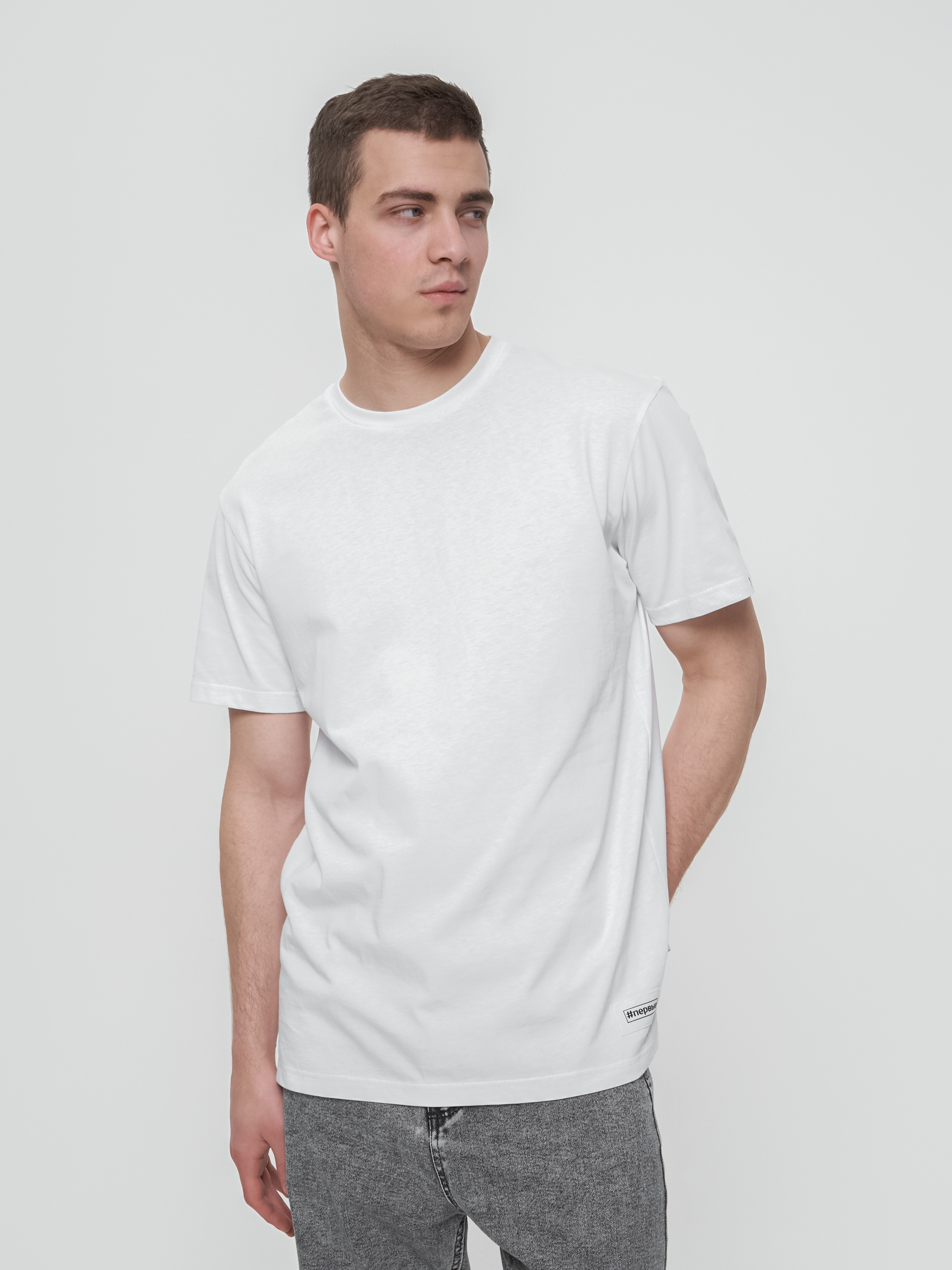 Футболка мужская Мужичков A160ph белая XXL