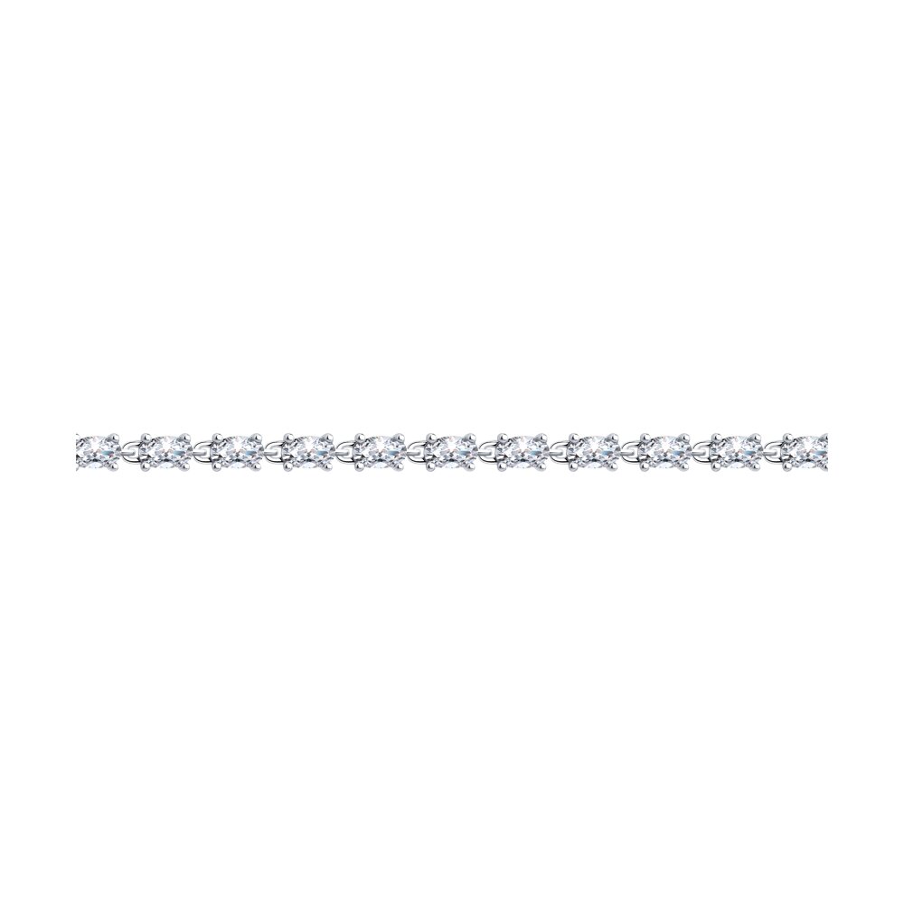 

Браслет из серебра р.  SOKOLOV 94051150-91, фианит, 94051150-91