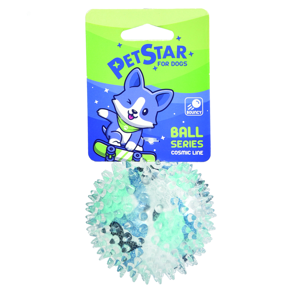 Игрушка для собак PET STAR Мяч игольчатый термопластичная резина, 7.5см