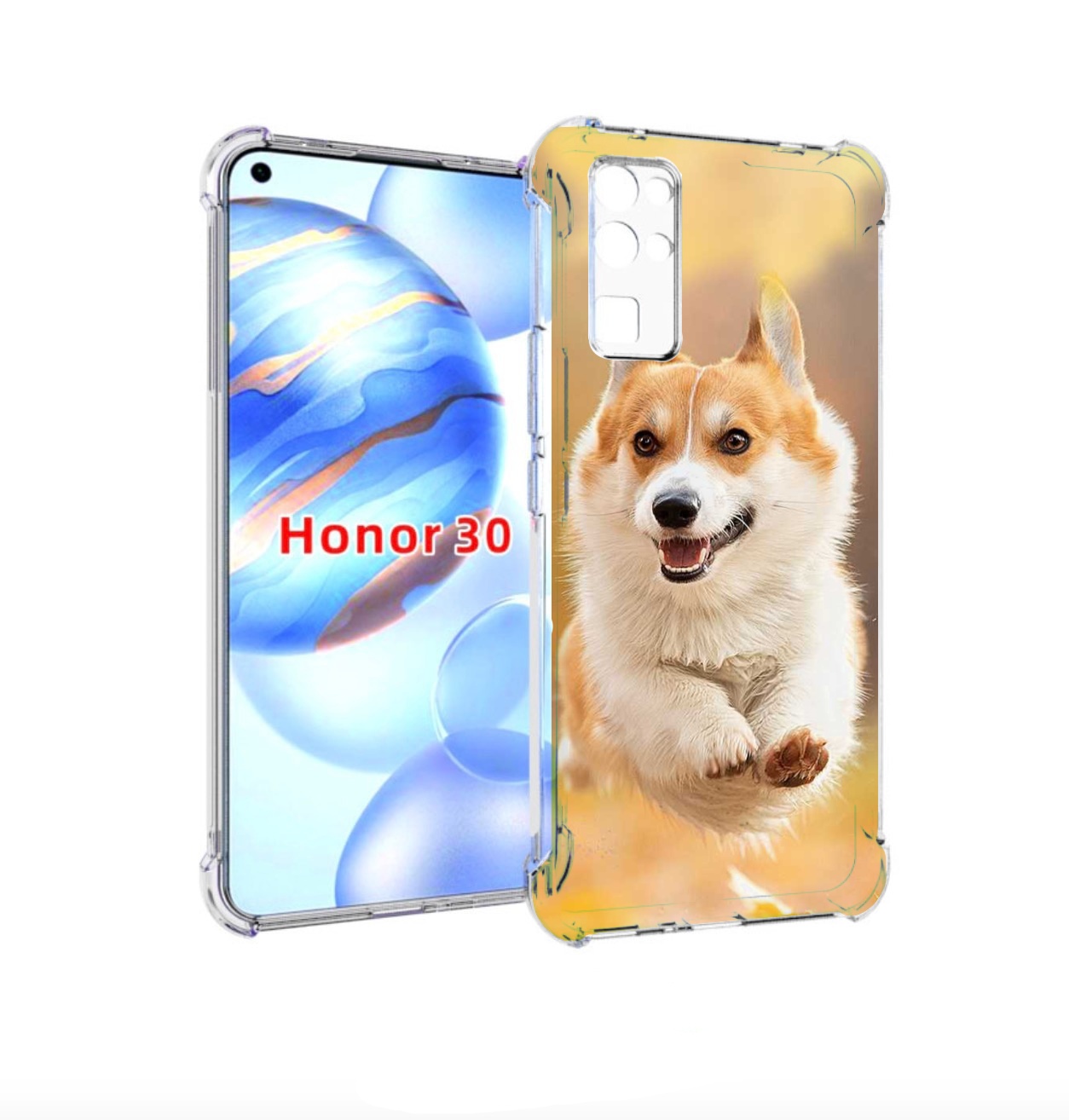 

Чехол бампер MyPads когри собака для Honor 30 (BMH-AN10) противо, Прозрачный, Tocco
